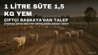 Çiftçi Başkaya'dan Süt-Yem Paritesi Talebi: 1 Litre Sütle 1,5 Kilogram Yem Alınmalı