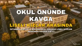 İstanbul Fatih'te Liseli Kızlar Arasında Kavga: Tekme Tokat, Yere Yatırma Anları Kamerada