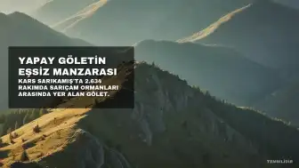 Kars Sarıkamış'ta 2.634 Rakımdaki Yapay Gölet Eşsiz Manzara Sunuyor