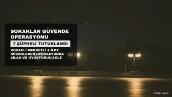 Kocaeli Merkezli "Sokaklar Güvende" Operasyonunda 7 Kişi Tutuklandı