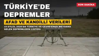 Türkiye'de 15 Eylül 2026'da Meydana Gelen Depremler: AFAD ve Kandilli Rasathanesi Verileri