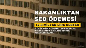Bakanlık, 9 Ayda 17,3 Milyar Lira Sosyal ve Ekonomik Destek (SED) Ödemesi Yaptı