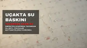 Emirates Uçağında Tavandan Su Aktı: Yolcular Battaniyelerle Korundu