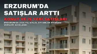 Erzurum'da Eylül Ayı Konut ve İş Yeri Satışlarında Artış