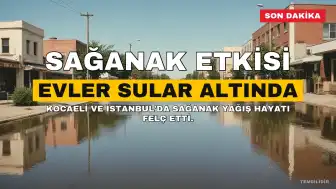 Kocaeli'de Şiddetli Sağanak: Ev ve İş Yerlerini Su Bastı, Ulaşımda Aksama Yaşandı