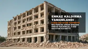 Maltepe'de Çöken Binanın Enkaz Kaldırma Çalışmaları Tamamlandı: 5 Kişi Hayatını Kaybetti