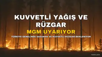 Meteoroloji'den Uyarı: Yurt Genelinde Sağanak ve Kuvvetli Rüzgar Bekleniyor