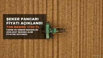 Şeker Pancarı Alım Fiyatı Açıklandı: Ton Başına 3 Bin 720 Lira