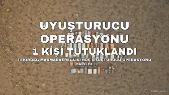 Tekirdağ'da Uyuşturucu Operasyonu: 1 Kişi Tutuklandı