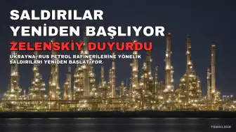 Zelenskiy: Rus petrol rafinerilerine yönelik saldırılar yeniden başlıyor