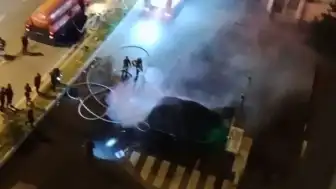 Kayseri'de Şarj Olurken Alev Alan Elektrikli Araç Patladı
