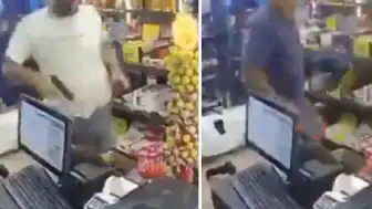 Lübnan'da Market Saldırısı Kamerada: Bir Kişi Yaralandı