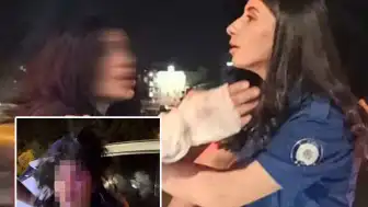 Bursa'da Ters Yönde Giden Otomobil Sürücüsü Polis ve Gazetecilere Zor Anlar Yaşattı
