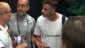 Konyasporlu Deniz Türüç ile TFF Temsilcisi Arasında Tartışma Yaşandı