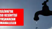Silivri'de Selimpaşa Merkez Mahallesi'ne Su Verilemeyecek