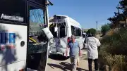 Kırşehir'de İşçi Servis Midibüsü ile Minibüs Çarpıştı: 42 Yaralı