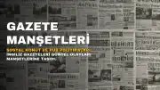 Gazete Manşetleri: Muhafazakarların Sosyal Konutları Yabancılara Kapatma Planı ve 'Ayakta İçmeme' Kuralı