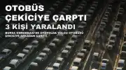Bursa'da Otobüs Türbin Kanadı Taşıyan Çekiciye Çarptı: 3 Yaralı