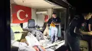 Antalya Serik'te Otomobilin Direğe Çarpması Sonucu Motor Parçası Barakaya Uçtu: 1 Ağır Yaralı