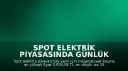 Spot Elektrik Piyasasında Günlük Fiyatlandırma Belirlendi