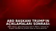 ABD Başkanı Trump'ın Açıklamaları Sonrası: ABD Ordusu İran'ın Farklı Noktalarına Saldırılar Düzenledi