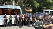 Ankara'da NATO karşıtı gösteri yapan gruba yönelik gözaltı işlemi