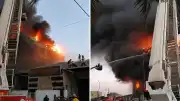 Bağdat'ın Ticaret Merkezi El-Zilal Caddesi'nde Büyük Yangın: Tahliyeler Başlatıldı