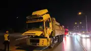 İnegöl'de Freni Patlayan Kamyon Polis Müdahalesiyle Durduruldu