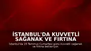 İstanbul'da Kuvvetli Sağanak ve Fırtına Bekleniyor: 7 İlçe İçin Uyarı Yapıldı