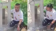 Kırıkhan'da Köpek Zehirlenerek Elektrik Direğine Asıldı