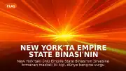 New York'ta Empire State Binası'nın Zirvesinde Protesto Eylemi