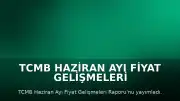 TCMB Haziran Ayı Fiyat Gelişmeleri Raporu: Enflasyon Ana Eğiliminde Sınırlı Gerileme