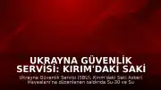 Ukrayna Güvenlik Servisi: Kırım'daki Saki Askeri Havaalanı'nda konuşlu savaş uçaklarına saldırı düzenlendi
