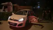 Ümraniye'de Hafriyat Kamyonu ile Otomobil Çarpıştı: 4 Yaralı