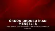 Ürdün Ordusu İran Menşeli 8 Füzenin Engellendiğini Duyurdu