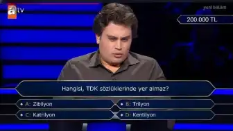 TDK Sözlüklerinde Hangi Sayı Yer Almıyor? Kim Milyoner Olmak İster Yarışmacısı Soruldu