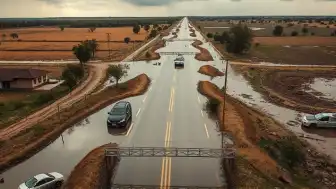 Güney Afrika'da Şiddetli Sel: Yollar Sular Altında Kaldı, Ulaşım Kesildi