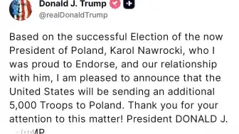 Trump: Polonya'ya 5 Bin Ek Asker Gönderilecek