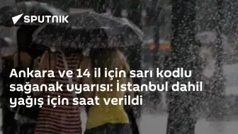 Meteoroloji'den 14 ile Sarı Kodlu Sağanak Yağış Uyarısı
