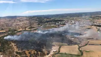 Çanakkale Ezine'deki Orman Yangını Kontrol Altına Alındı
