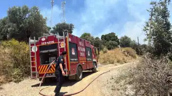 Bodrum'da Otluk Alanda Çıkan Yangın Kısa Sürede Söndürüldü
