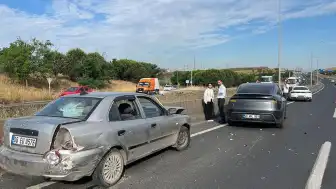 Tekirdağ Çevre Yolu'nda Peş Peşe İki Zincirleme Trafik Kazası