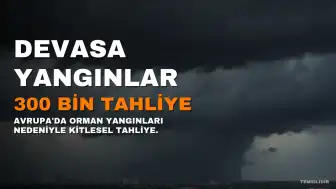 Avrupa'da Orman Yangınları: 300 Bin Kişiden Fazlası Tahliye Edildi