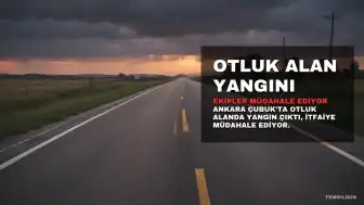 Ankara'nın Çubuk İlçesinde Otluk Alanda Yangın Çıktı, Ekipler Müdahale Ediyor