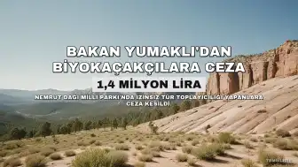 Bakan Yumaklı: Nemrut Dağı'nda Tür Toplayıcılığı Yapan 2 Yabancı Uyruklu Şahsa 1,4 Milyon Lira Ceza