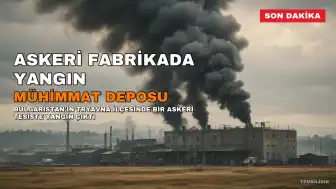 Bulgaristan'da Askeri Fabrikada Yangın: Bölge Tahliye Edildi