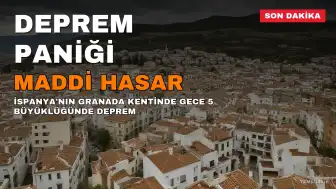 Granada'da 5 büyüklüğünde deprem: Acil durum ilan edildi, maddi hasar oluştu