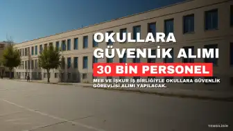 MEB Okullara 30 Bin Güvenlik Görevlisi Alımı Yapacak: Başvuru Detayları Bekleniyor