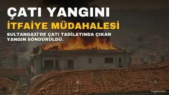 Sultangazi'de Çatı Tadilatında Çıkan Yangın Söndürüldü