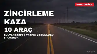 Sultangazi'de Zincirleme Kaza: 10 Araç Birbirine Girdi, Yaralılar Var